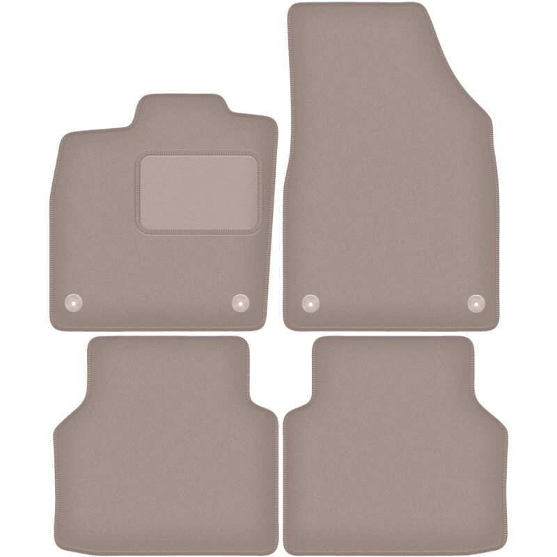 foto del prodotto tappetini in velluto beige per audi q4 e tron 2021 2022 