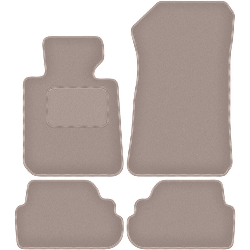 foto del prodotto tappetini in velluto beige per bmw 1 e81 hatchback 2007 2012 