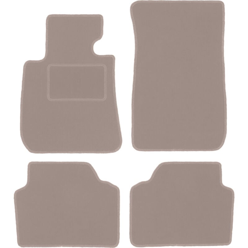 foto del prodotto tappetini in velluto beige per bmw 1 e87 hatchback 2004 2011 