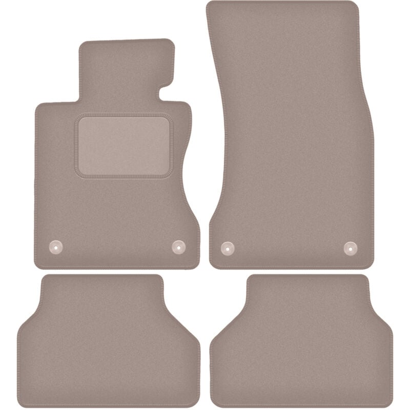 foto del prodotto tappetini in velluto beige per bmw 5 e60 rzepy berlina 2003 2010 