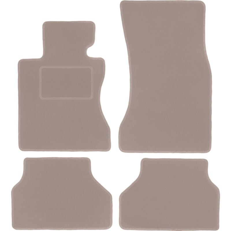 foto del prodotto tappetini in velluto beige per bmw 5 e61 station wagon, touring 2003 2010 
