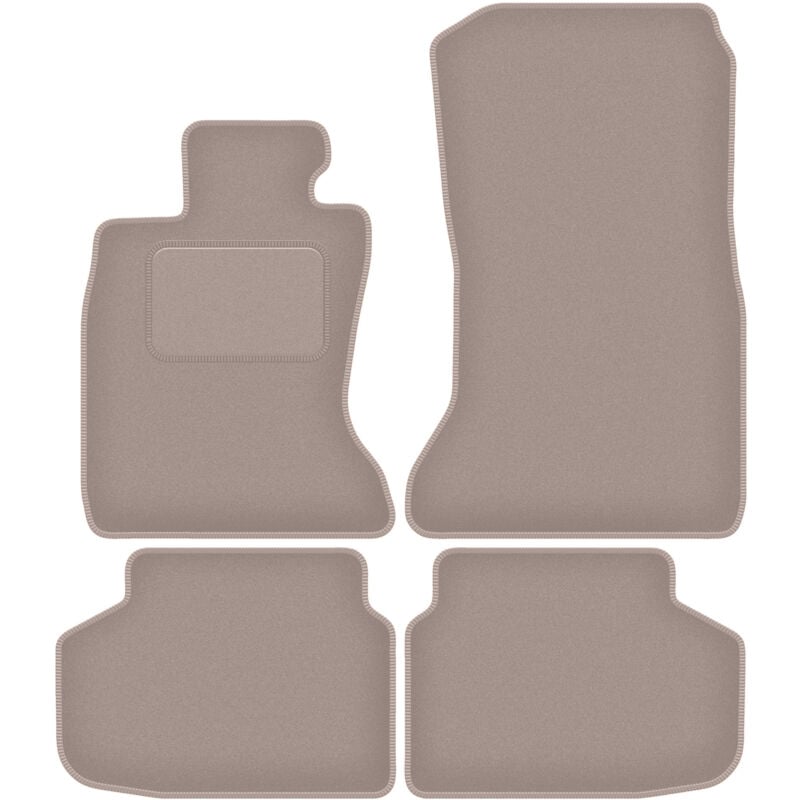foto del prodotto tappetini in velluto beige per bmw 7 f01 xdrive 2008 2015 