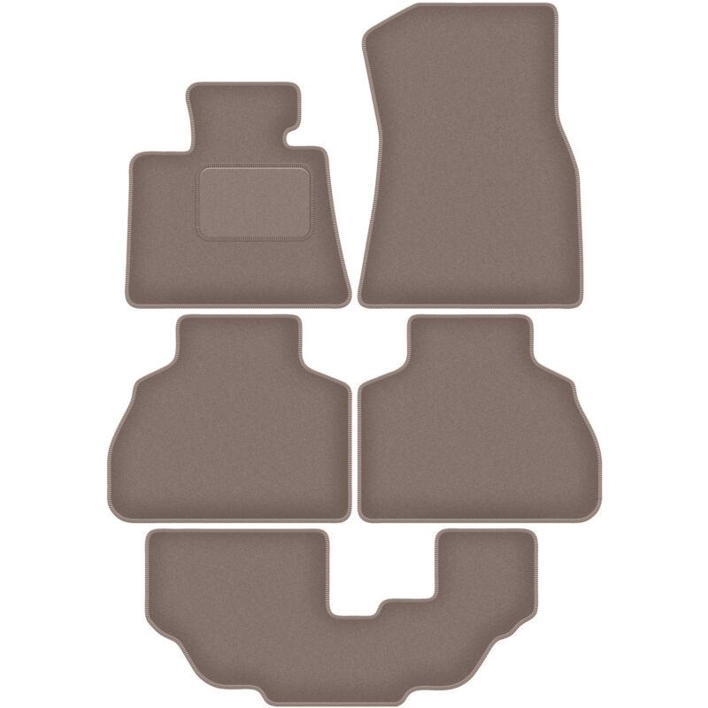 foto del prodotto tappetini in velluto beige per bmw x7 g07 7 posti 2018 