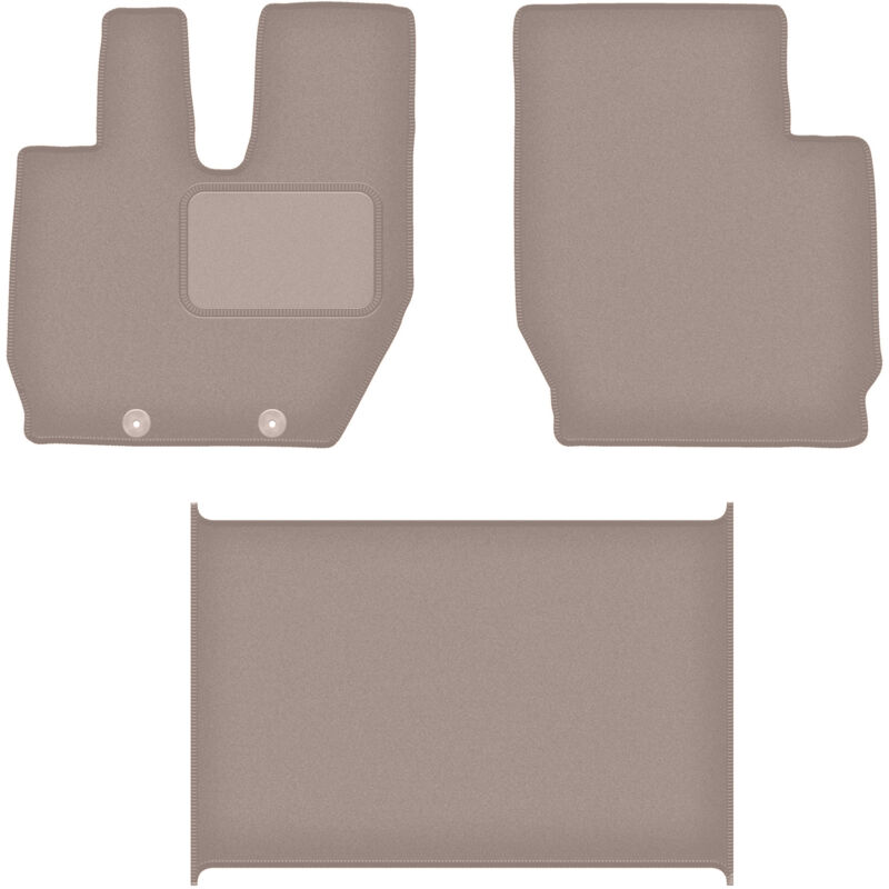 foto del prodotto tappetini in velluto beige per camion iveco stralis 2013 2019 
