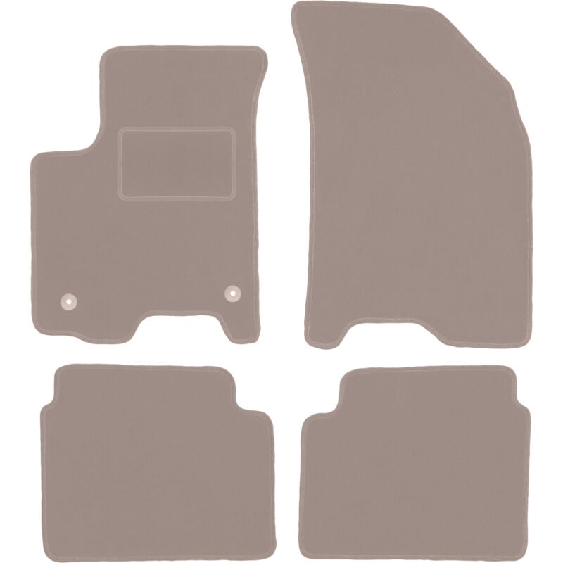 foto del prodotto tappetini in velluto beige per chevrolet aveo i t200 t250 hatchback, berlina 2002 2011 