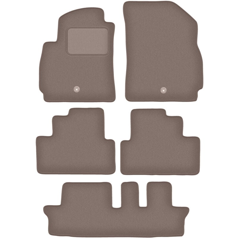 foto del prodotto tappetini in velluto beige per chevrolet orlando i 7 persone 2011 2015 