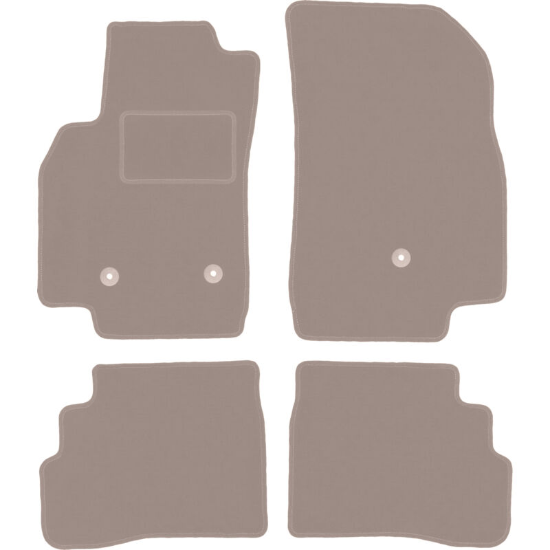 foto del prodotto tappetini in velluto beige per chevrolet spark iv hatchback 2015 