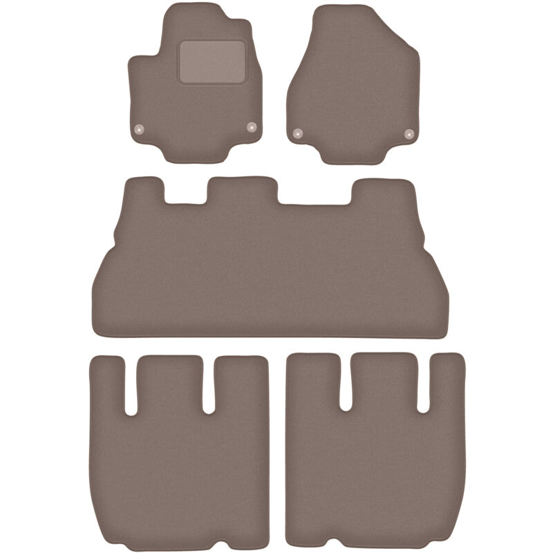 foto del prodotto tappetini in velluto beige per chrysler pacifica ii 7 posti 2017 