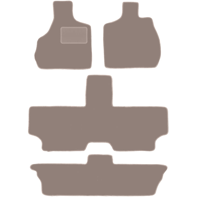 foto del prodotto tappetini in velluto beige per chrysler town country iv 7 posti 2000 2008 
