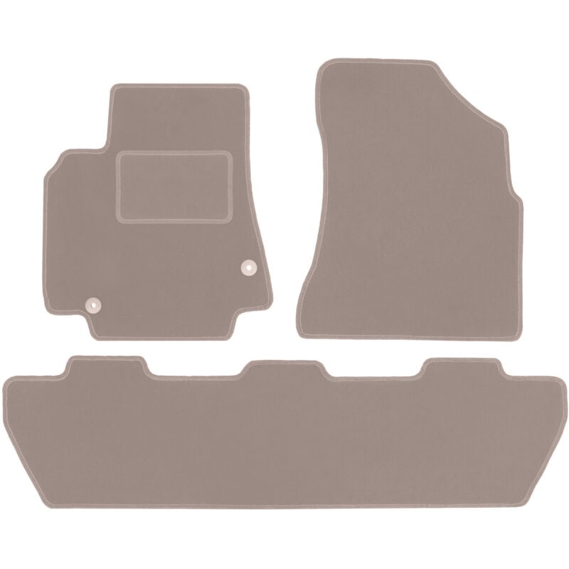 foto del prodotto tappetini in velluto beige per citroen berlingo ii kombivan, multispace, 5 posti 2008 2018 