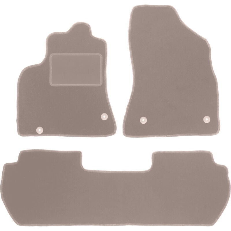 foto del prodotto tappetini in velluto beige per citroen berlingo ii multispace 2008 2018 