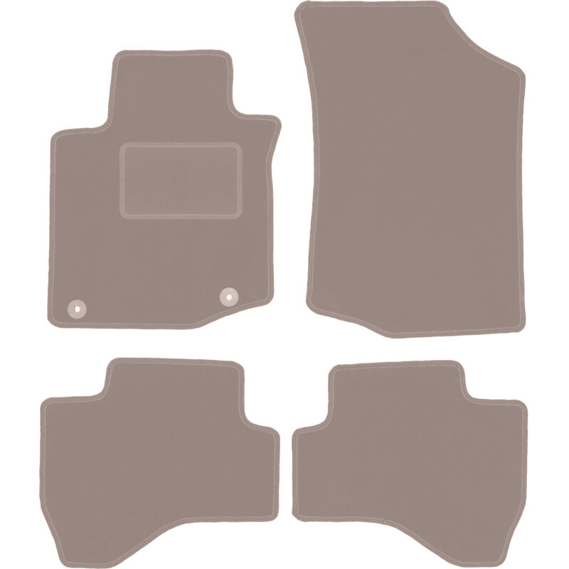 foto del prodotto tappetini in velluto beige per citroen c1 ii hatchback 2014 