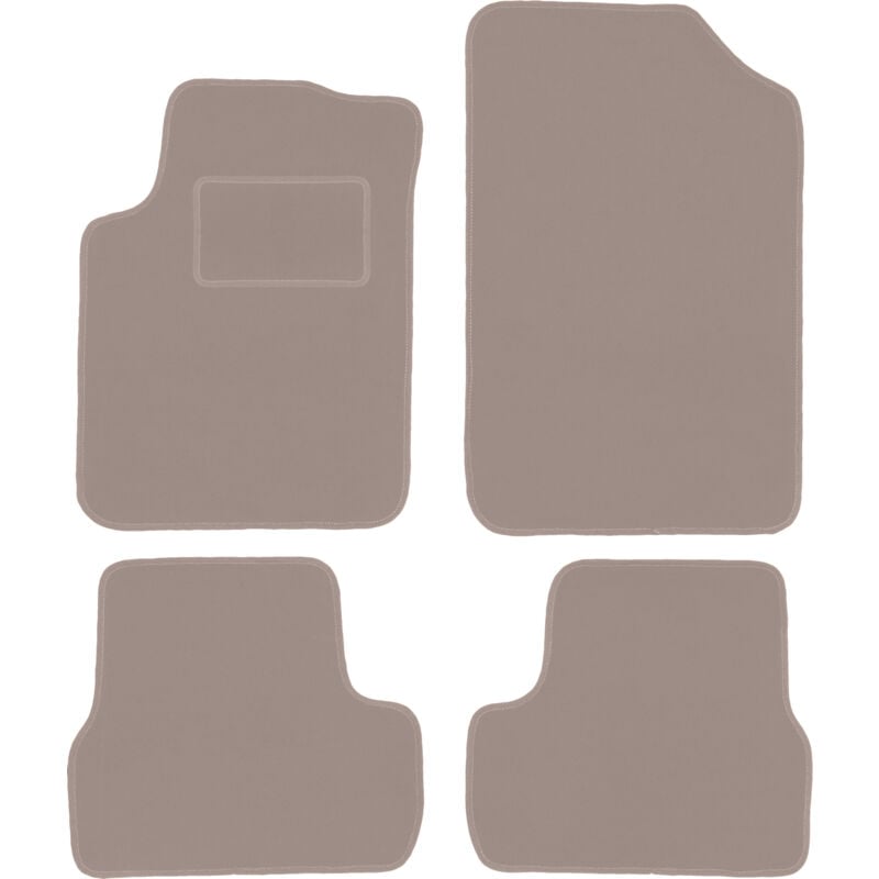 foto del prodotto tappetini in velluto beige per citroen c3 i hatchback 2002 2009 