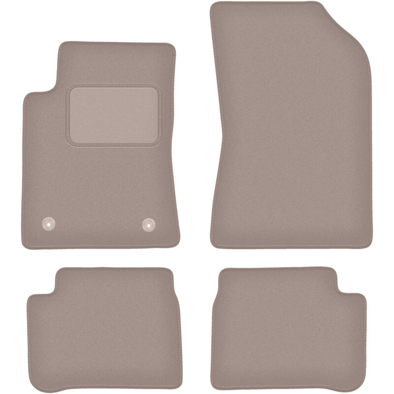foto del prodotto tappetini in velluto beige per citroen c3 iii hatchback 2017 