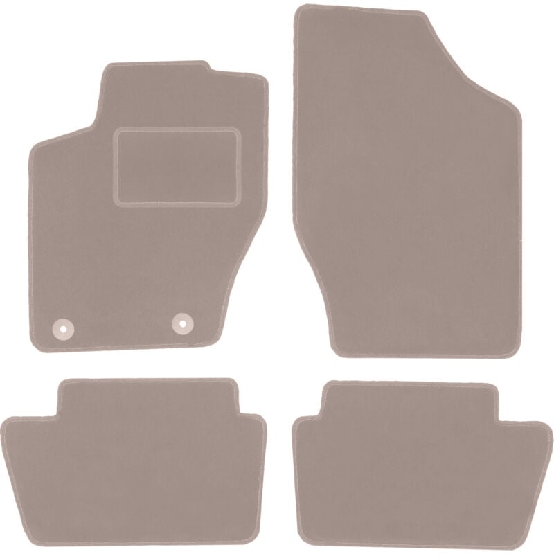 foto del prodotto tappetini in velluto beige per citroen c4 i coup , hatchback 2004 2010 