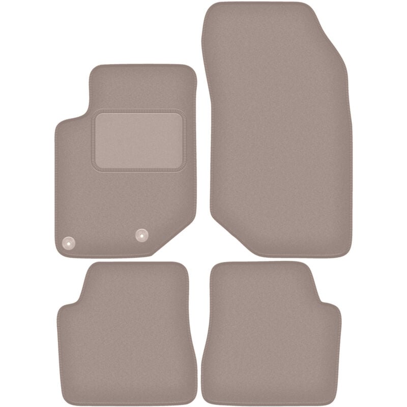 foto del prodotto tappetini in velluto beige per citroen c4 iii hatchback 2020 