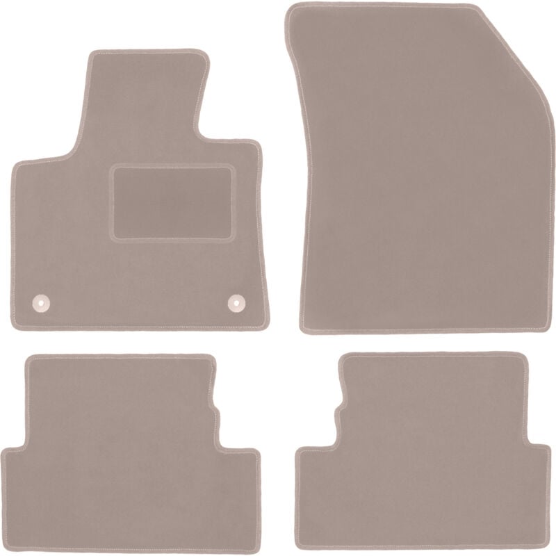 foto del prodotto tappetini in velluto beige per citroen c5 aircross crossover 2019 