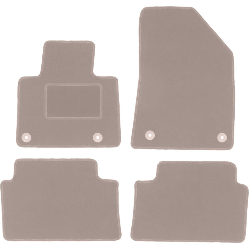 foto del prodotto tappetini in velluto beige per citroen c5 ii x7 liftback, berlina, station wagon, tourer 2008 2017 