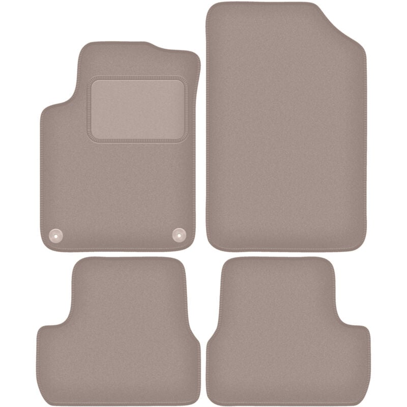 foto del prodotto tappetini in velluto beige per citroen ds3 cabrio 2015 