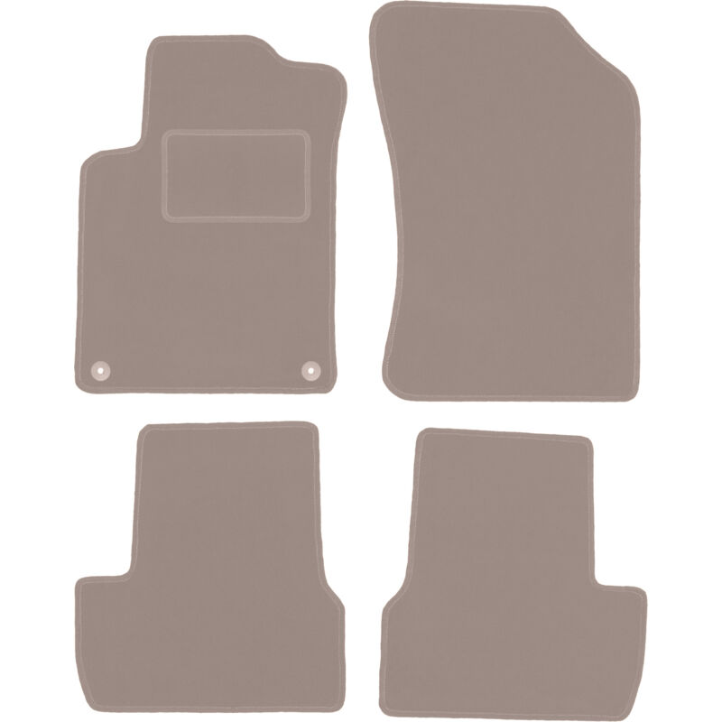 foto del prodotto tappetini in velluto beige per citroen ds3 hatchback 2009 2016 
