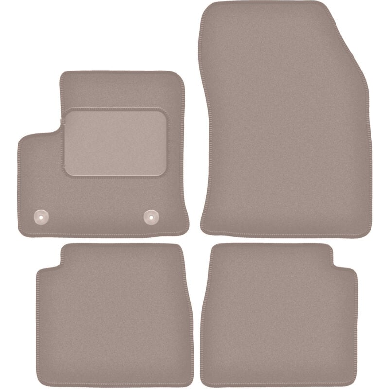 foto del prodotto tappetini in velluto beige per citroen e c4 hatchback 2021 