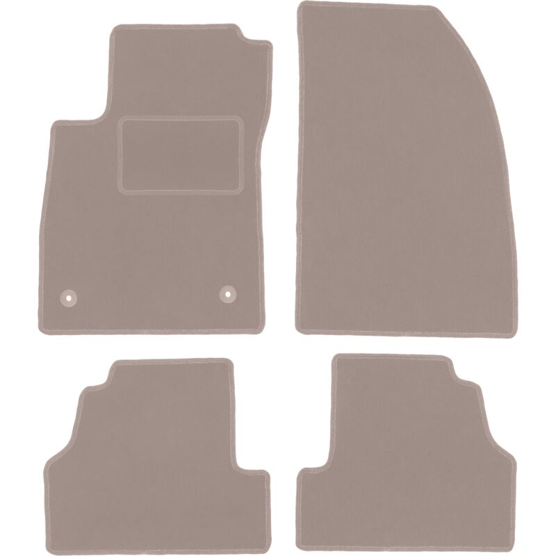 foto del prodotto tappetini in velluto beige per crossover opel mokka 2012 2016 