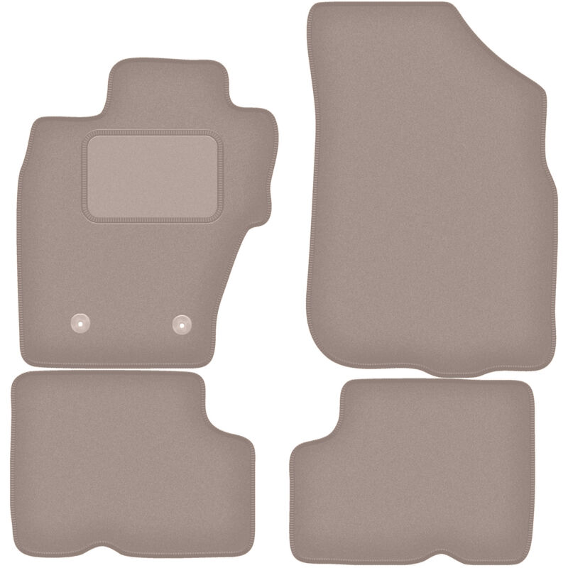 foto del prodotto tappetini in velluto beige per dacia duster i 4wd suv 2010 2018 