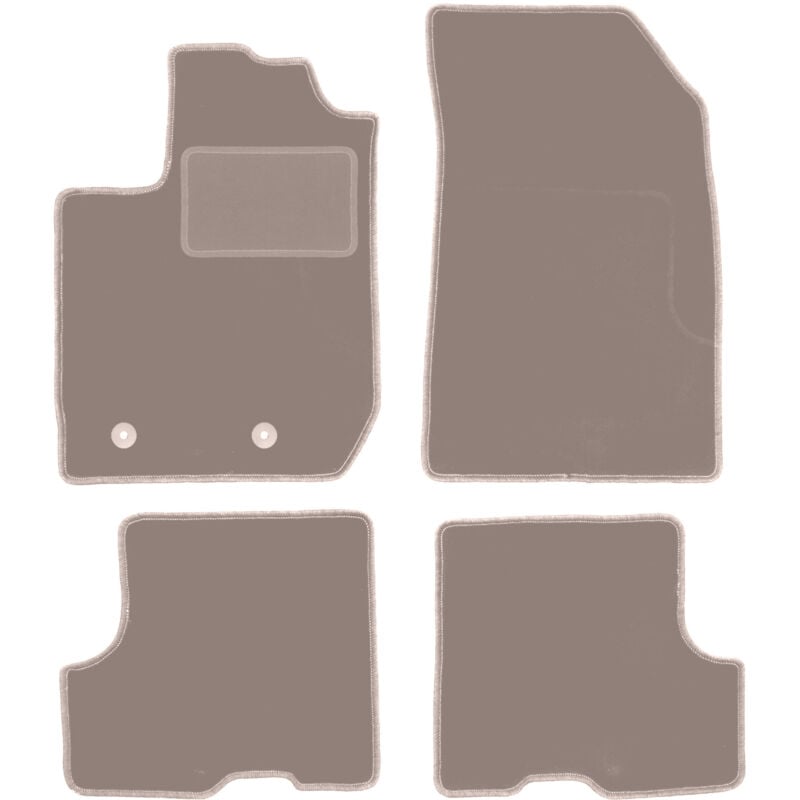 foto del prodotto tappetini in velluto beige per dacia sandero stepway ii fl hatchback 2018 2021 