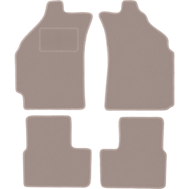 foto del prodotto tappetini in velluto beige per daewoo matiz hatchback 1997 2007 