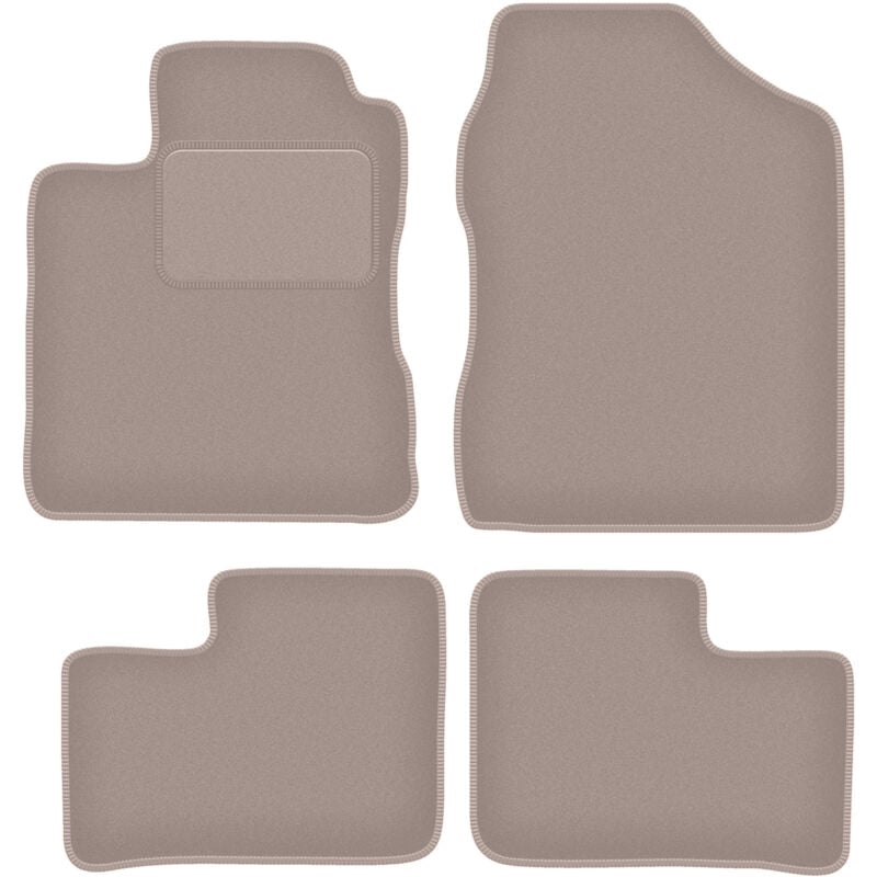foto del prodotto tappetini in velluto beige per daihatsu cuore vi hatchback 2003 2007 