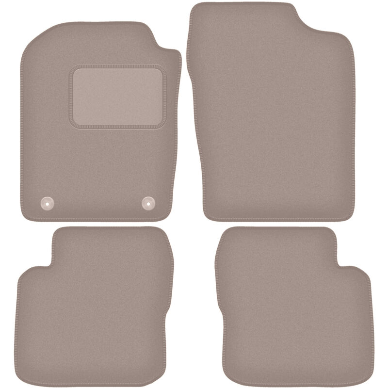 foto del prodotto tappetini in velluto beige per daihatsu cuore vii l276 hatchback 2007 