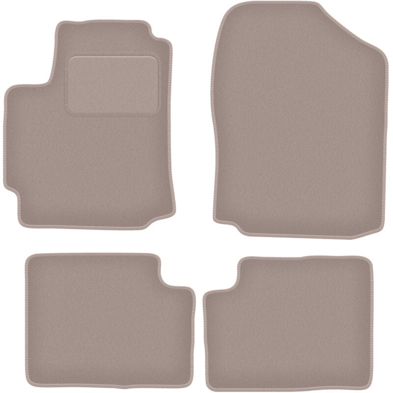 foto del prodotto tappetini in velluto beige per daihatsu sirion iii m300 hatchback 2004 2010 
