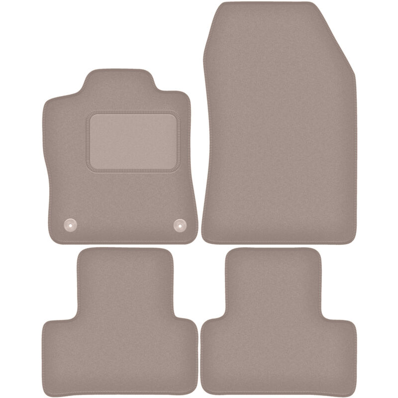 foto del prodotto tappetini in velluto beige per ds. 4 e teanse plugin ibrido 2021 