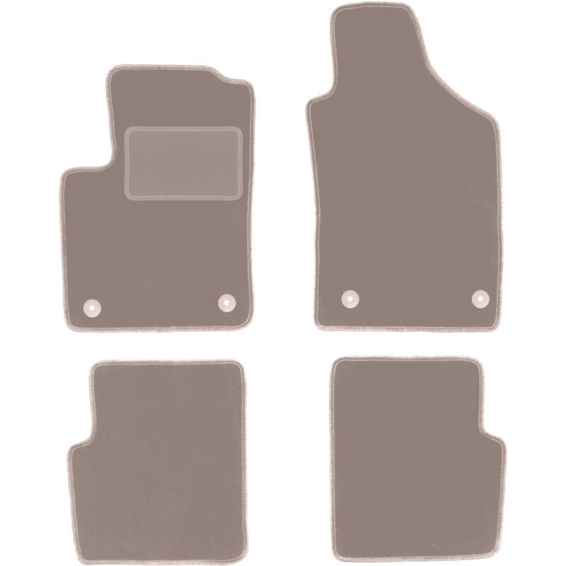 foto del prodotto tappetini in velluto beige per fiat 500 fl hatchback 2013 2019 