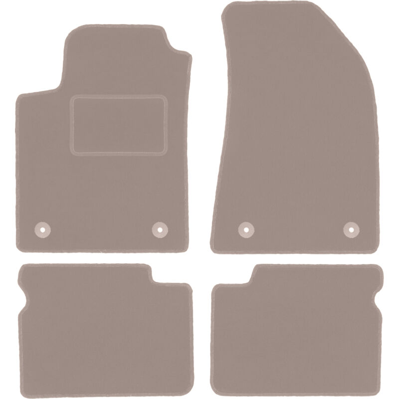 foto del prodotto tappetini in velluto beige per fiat bravo ii hatchback 2007 2012 