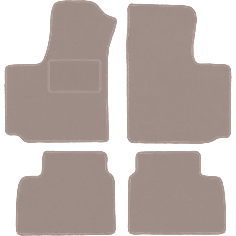 foto del prodotto tappetini in velluto beige per fiat doblo i kombivan 2000 2009 