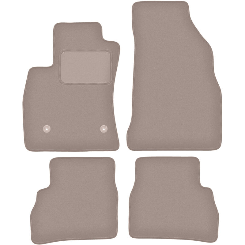 foto del prodotto tappetini in velluto beige per fiat doblo iii kombivan 2021 