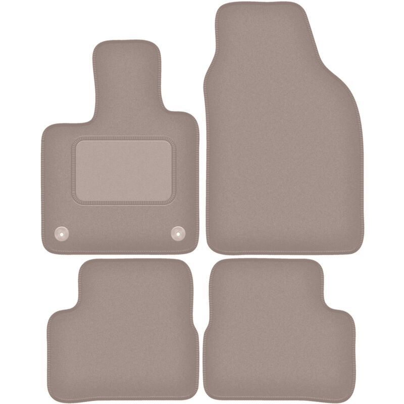 foto del prodotto tappetini in velluto beige per fiat e 500 500 electric hatchback 2020 