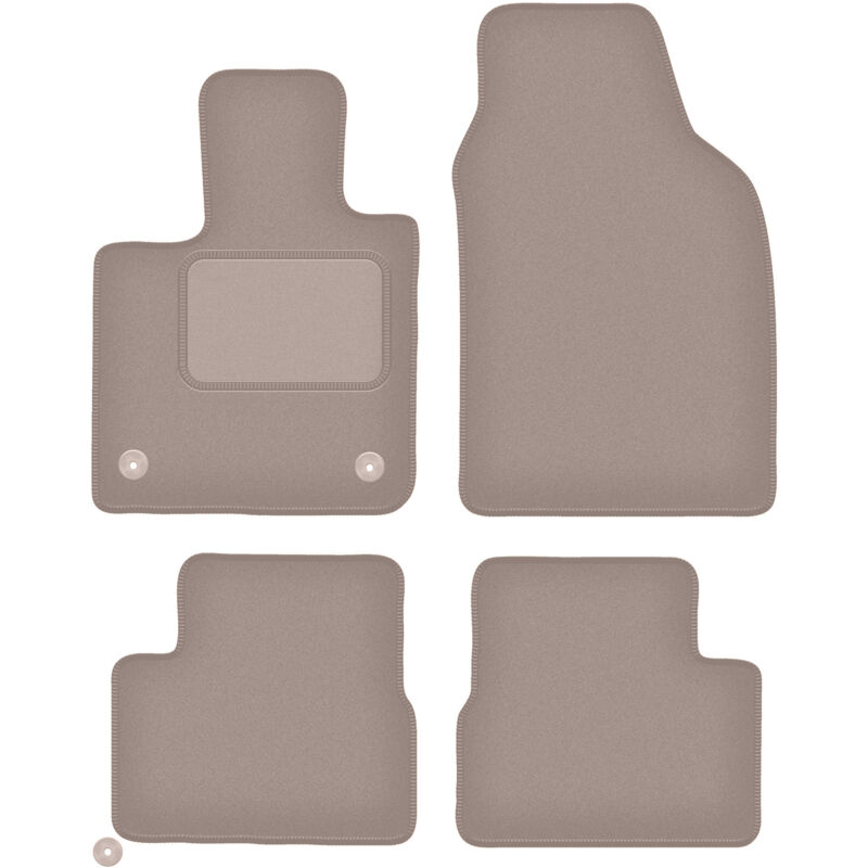 foto del prodotto tappetini in velluto beige per fiat e 500x 500x crossover elettrico 2019 