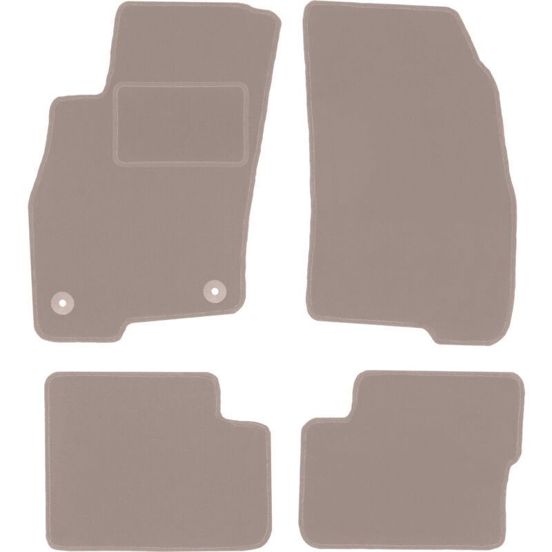 foto del prodotto tappetini in velluto beige per fiat grande punto hatchback 2005 2009 
