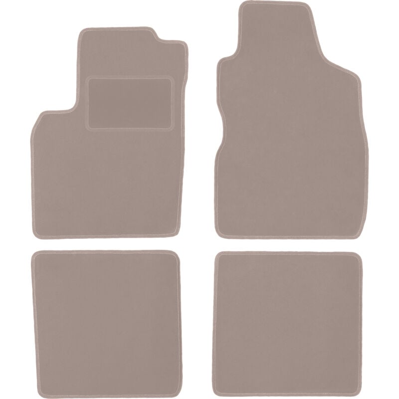 foto del prodotto tappetini in velluto beige per fiat panda ii hatchback 2002 2010 