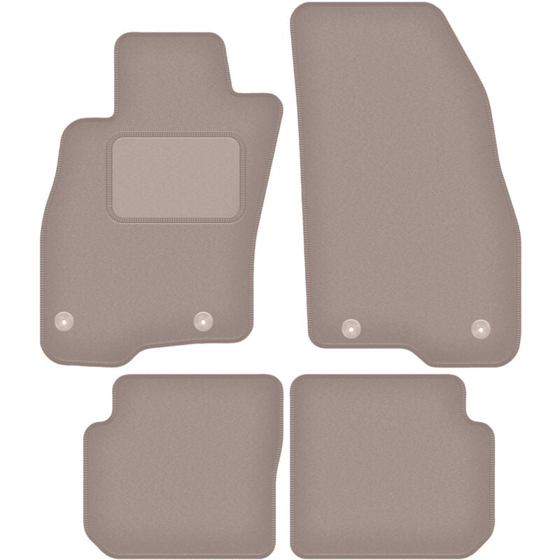 foto del prodotto tappetini in velluto beige per fiat punto 12 hatchback 2012 2018 