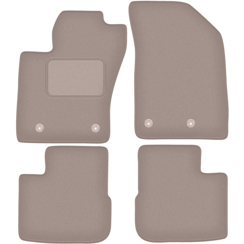 foto del prodotto tappetini in velluto beige per fiat tipo ii hatchback 2015 
