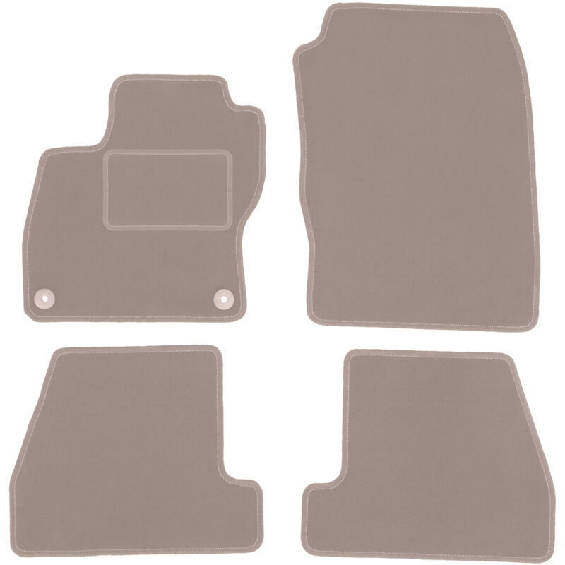 foto del prodotto tappetini in velluto beige per ford focus mk3 hatchback, berlina, station wagon 2010 2018 