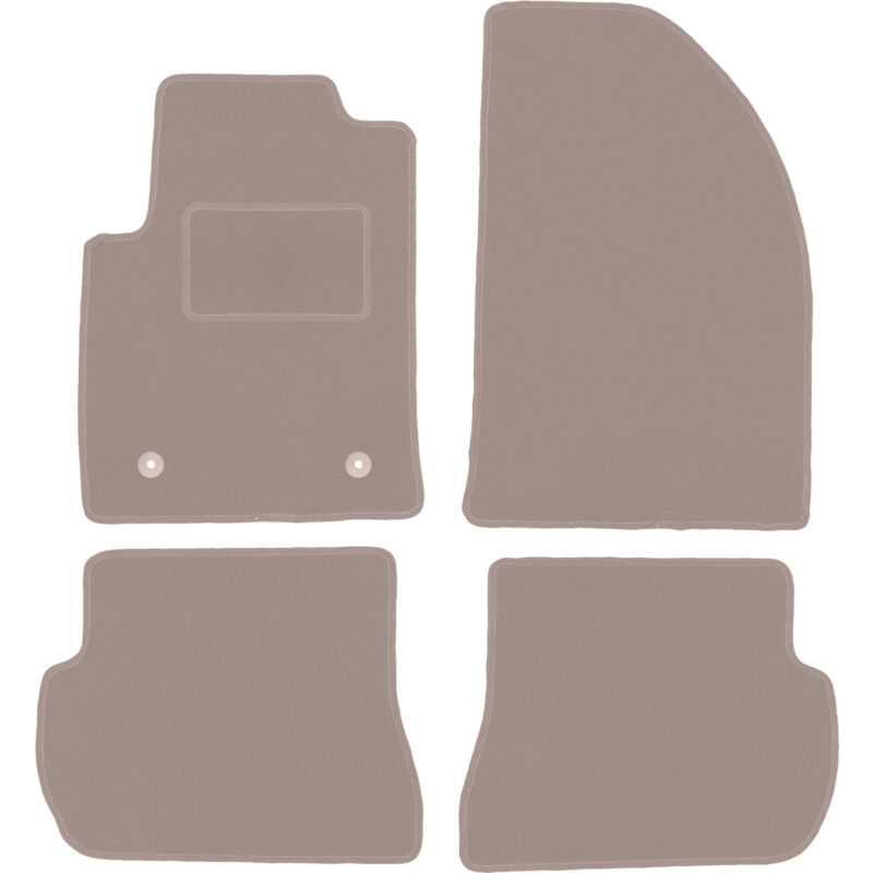 foto del prodotto tappetini in velluto beige per ford fusion hatchback 2005 2012 