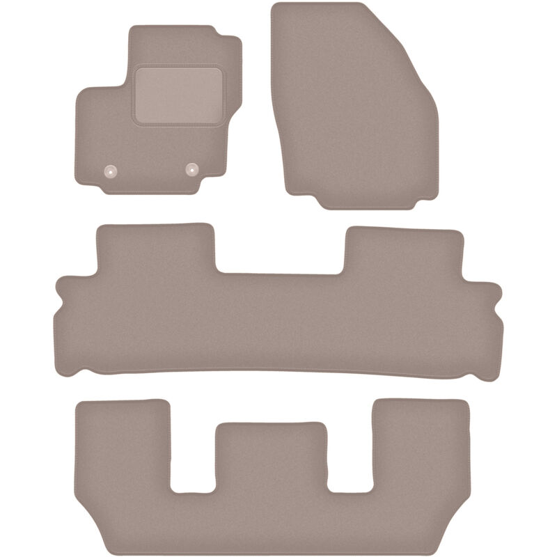 foto del prodotto tappetini in velluto beige per ford galaxy mk2 7 posti 2006 2011 