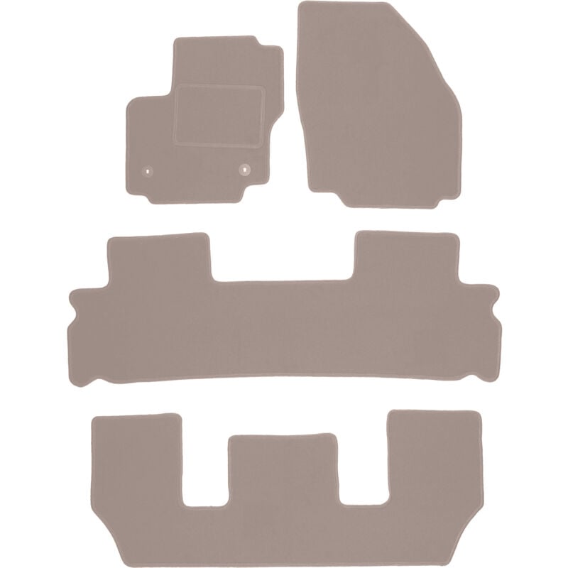 foto del prodotto tappetini in velluto beige per ford galaxy mk2 fl 7 posti 2012 2015 