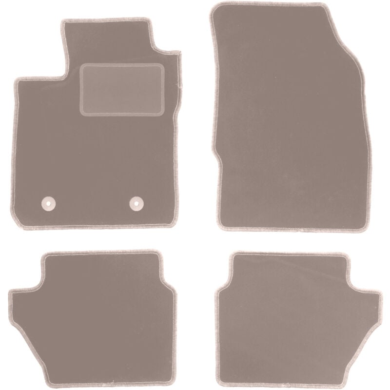 foto del prodotto tappetini in velluto beige per ford ka hatchback 2014 
