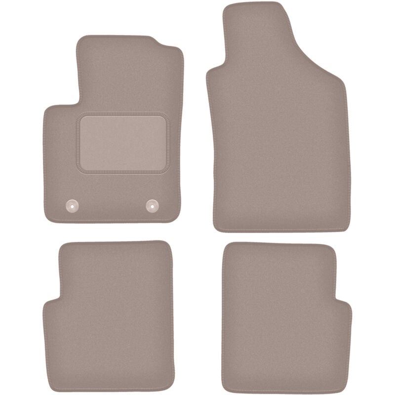 foto del prodotto tappetini in velluto beige per ford ka mk2 hatchback 2008 2012 