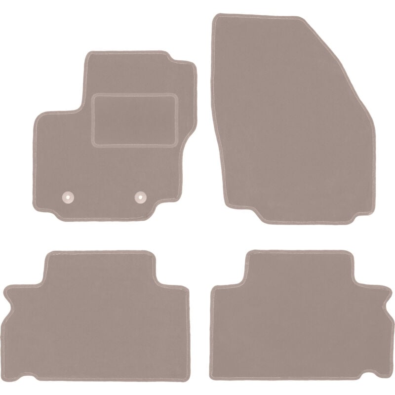 foto del prodotto tappetini in velluto beige per ford s max mk1 minivan 2006 2011 